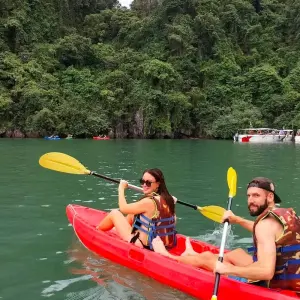 Explore 1-DAY Ha Long Bay Cruise, Kayaking, Swimming, Lunch, Bus - Titov Island, Luon Cave and Sung Sot Cave for 1 days with Indochina Today Travel and discover unforgettable experiences - Photo 2